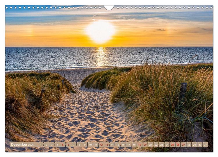 Produktbild: Sylt im Abendlicht (Wandkalender 2026 DIN A3 quer), CALVENDO Monatskalender