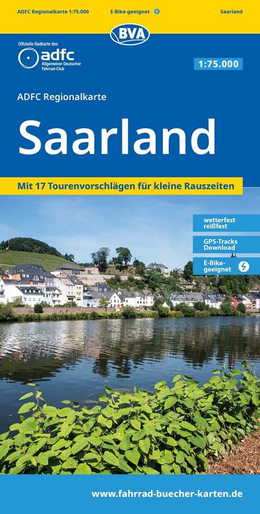 Produktbild: BVA ADFC Regionalkarte Saarland 1:75.000