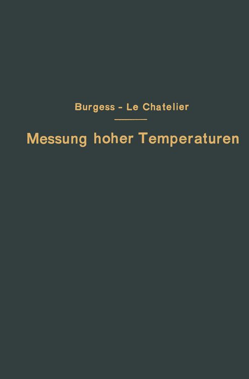 Produktbild: Die Messung hoher Temperaturen