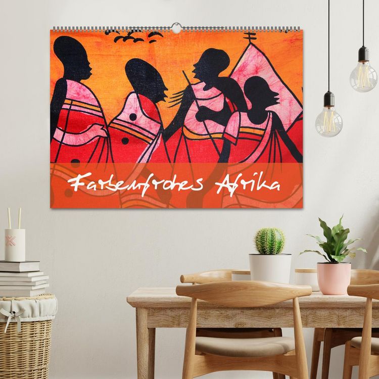 Produktbild: Farbenfrohes Afrika (Wandkalender 2026 DIN A2 quer), CALVENDO Monatskalender