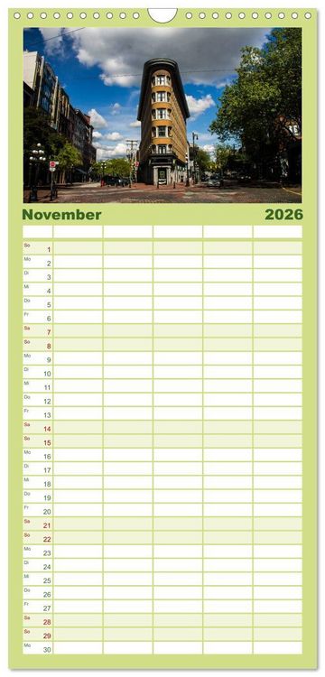 Produktbild: Familienplaner 2026 - Oh Canada... mit 5 Spalten (Wandkalender, 21 x 45 cm) CALVENDO