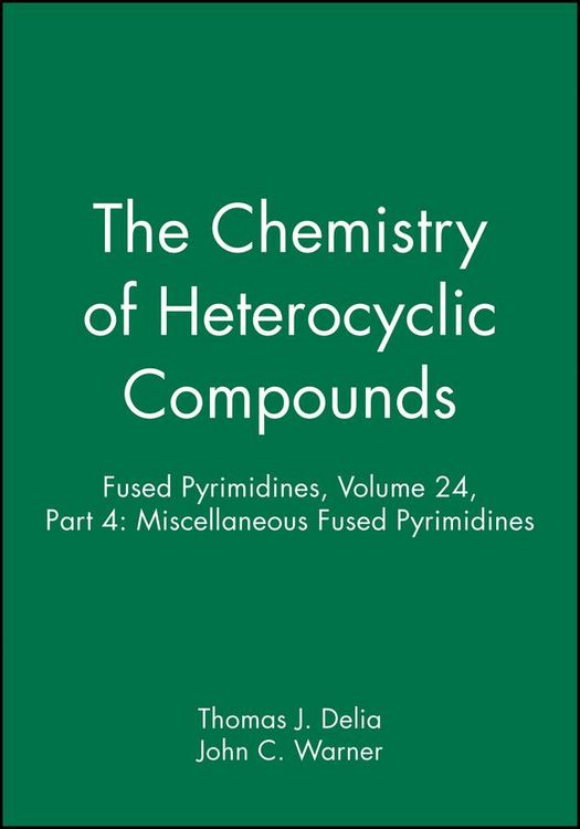 Produktbild: Fused Pyrimidines, Volume 24, Part 4