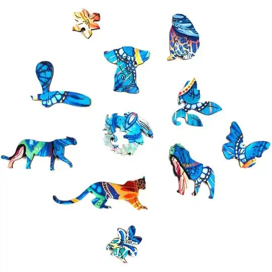 Produktbild: Eternal Elephant, 25 x 19 cm, 102 Teile, Holz-Puzzle