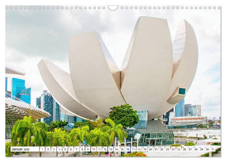 Produktbild: Singapur - faszinierende Stadt (Wandkalender 2026 DIN A3 quer), CALVENDO Monatskalender