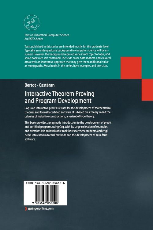Produktbild: Interactive Theorem Proving and Program Development