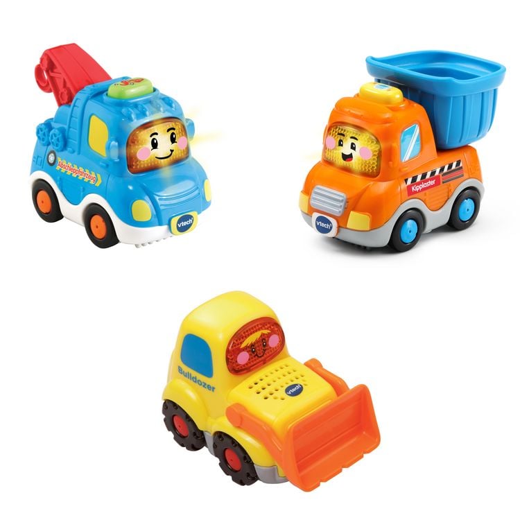 Produktbild: Tut Tut Baby Flitzer - 3er Set Baustellenfahrzeuge (Abschleppfahrz., Kipplaster