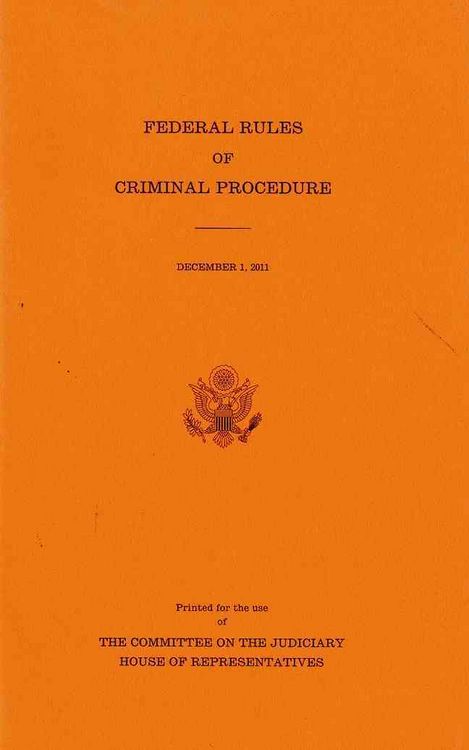Produktbild: Federal Rules of Criminal Procedures