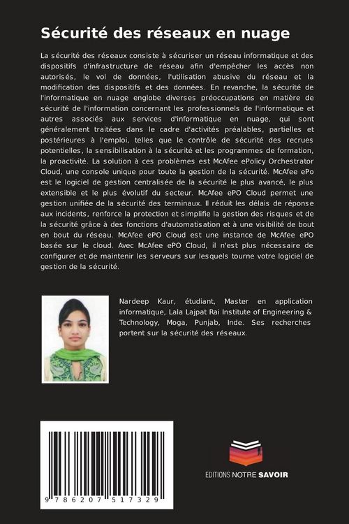 Produktbild: S&eacute;curit&eacute; des r&eacute;seaux en nuage