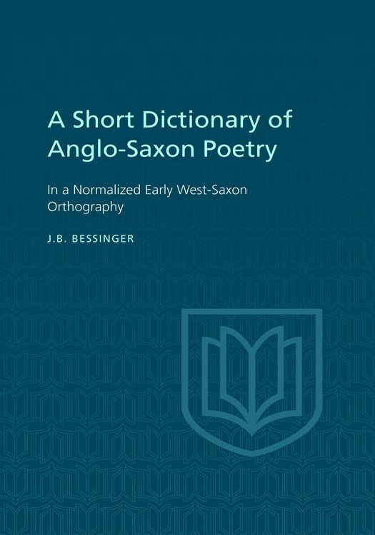 Produktbild: A Short Dictionary of Anglo-Saxon Poetry