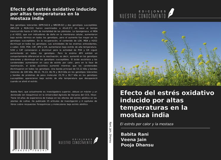 Produktbild: Efecto del estr&eacute;s oxidativo inducido por altas temperaturas en la mostaza india