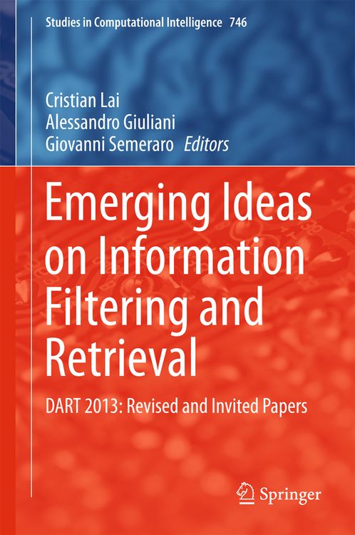 Produktbild: Emerging Ideas on Information Filtering and Retrieval