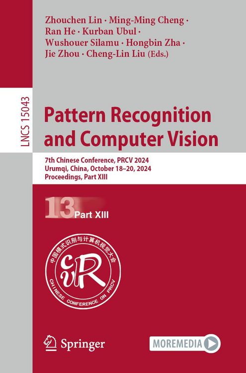 Produktbild: Pattern Recognition and Computer Vision
