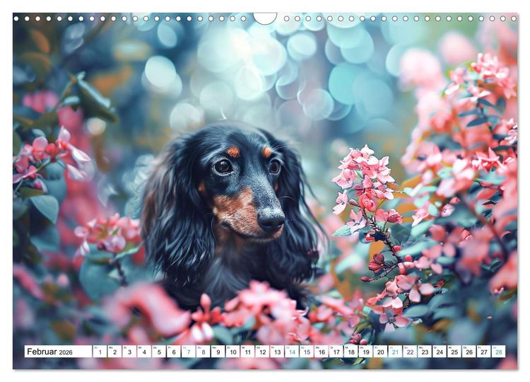 Produktbild: Zauberhafte Dackel (Wandkalender 2026 DIN A3 quer), CALVENDO Monatskalender