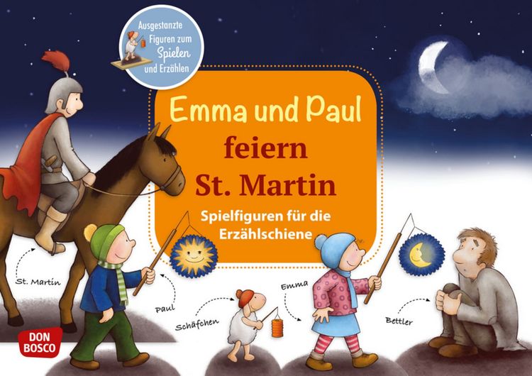 Produktbild: Emma und Paul feiern St. Martin. Erz&auml;hlschienen-Figurenset