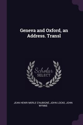 Produktbild: Geneva and Oxford, an Address. Transl