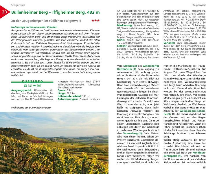 Produktbild: ROTHER Wanderbuch Fr&auml;nkische Wanderberge - Die sch&ouml;nsten Touren