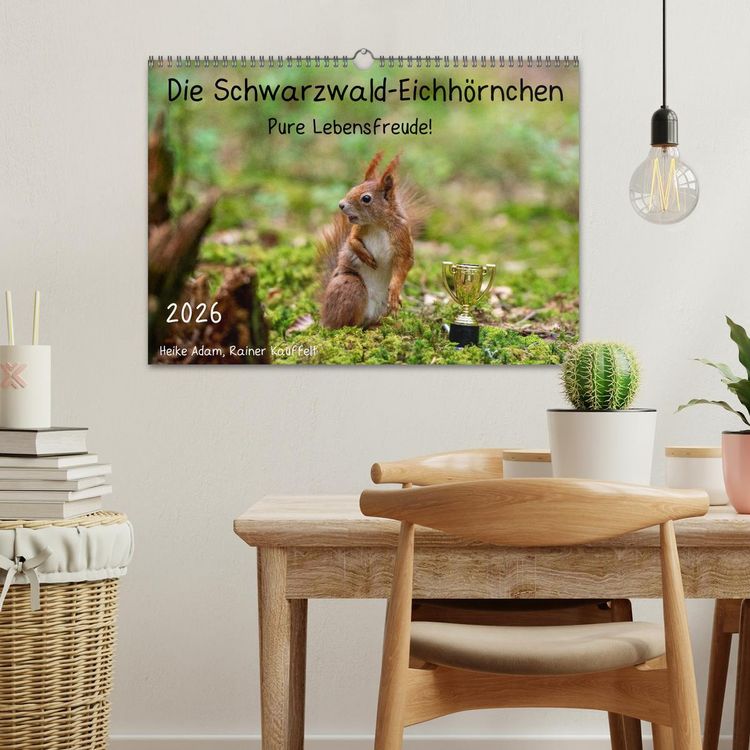 Produktbild: Die Schwarzwald-Eichh&ouml;rnchen (Wandkalender 2026 DIN A3 quer), CALVENDO Monatskalender