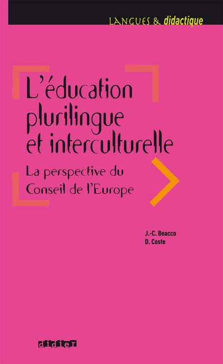 Produktbild: L'&eacute;ducation plurilingue et interculturelle. La perspective du Conseil de l'Europe - Ebook