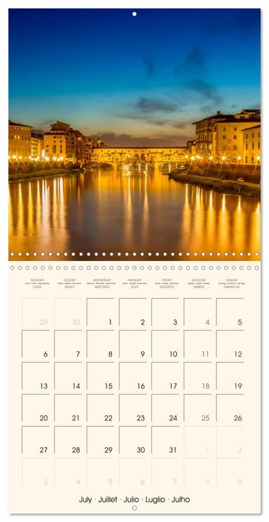 Produktbild: FLORENCE Impressions by day and night (Wall Calendar 2026 12 &times; 12 Inch) CALVENDO 12 Month Wall Calendar