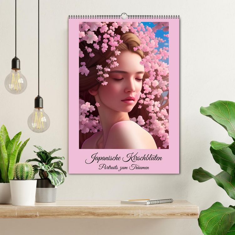 Produktbild: Japanische Kirschbl&uuml;ten - Portraits zum Tr&auml;umen (Wandkalender 2026 DIN A2 hoch), CALVENDO Monatskalender