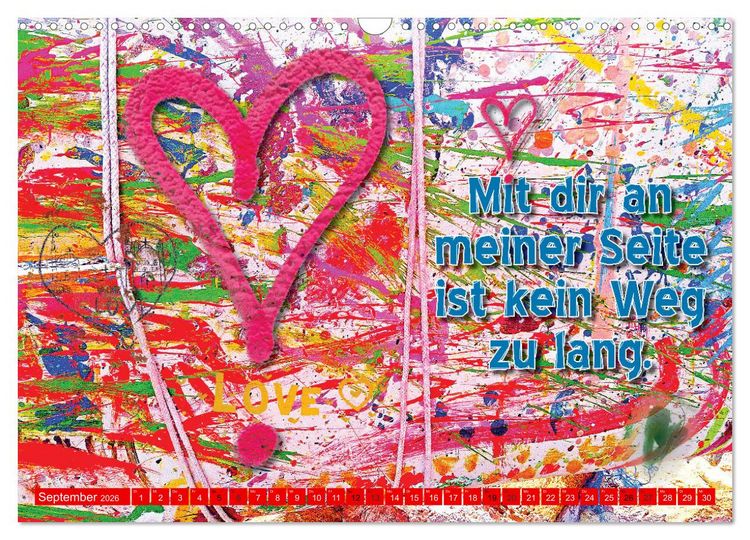 Produktbild: So sch&ouml;n, dass es dich gibt (Wandkalender 2026 DIN A3 quer), CALVENDO Monatskalender