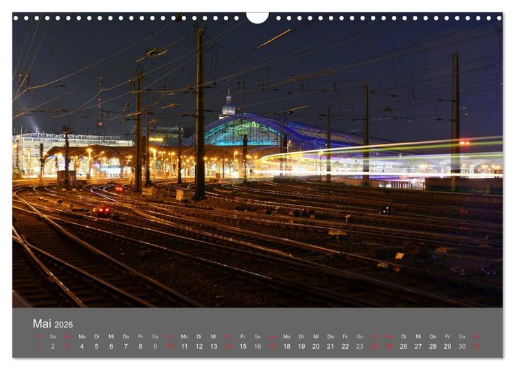 Produktbild: K&Ouml;LN BEI NACHT (Wandkalender 2026 DIN A3 quer), CALVENDO Monatskalender