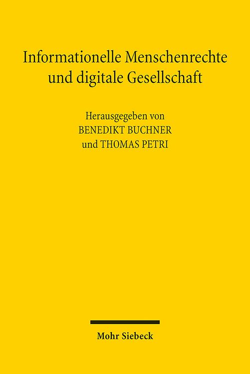 Produktbild: Informationelle Menschenrechte und digitale Gesellschaft