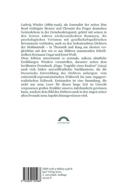 Produktbild: Ludwig Winder: Hugo