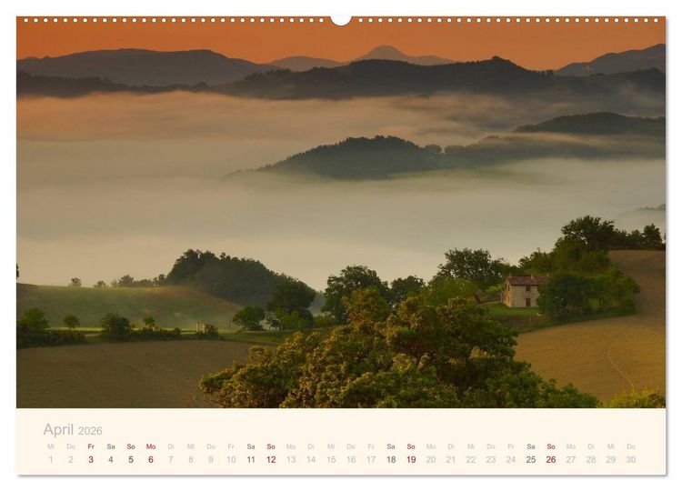 Produktbild: Unterwegs in den Marken (Wandkalender 2026 DIN A2 quer), CALVENDO Monatskalender
