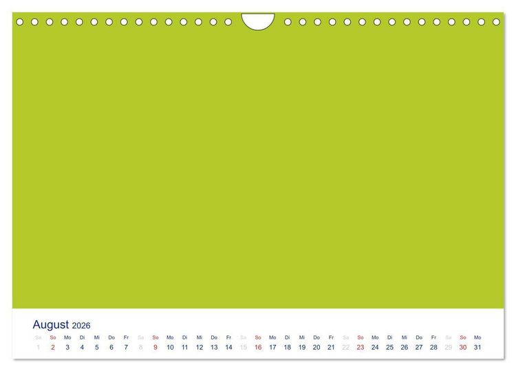 Produktbild: Farbiger Bastelkalender (Wandkalender 2026 DIN A4 quer), CALVENDO Monatskalender