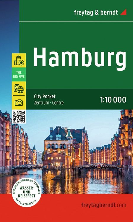 Produktbild: freytag & berndt Innenstadtplan Hamburg 1:10.000