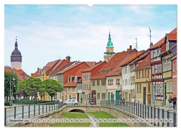 Produktbild: Bad Langensalza - Die Kur- und Gartenstadt (hochwertiger Premium Wandkalender 2026 DIN A2 quer), Kunstdruck in Hochglanz