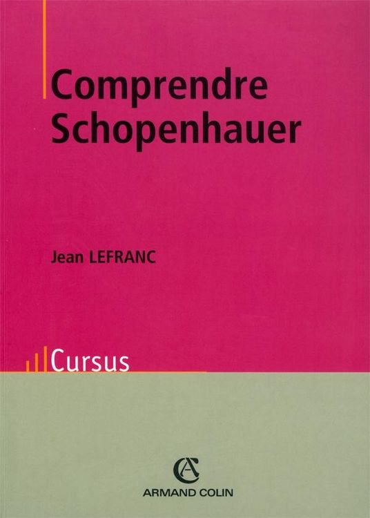 Produktbild: Comprendre schopenhauer