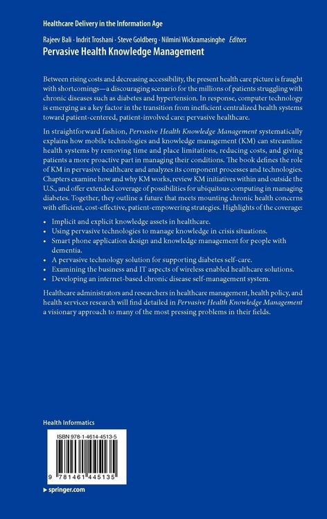 Produktbild: Pervasive Health Knowledge Management