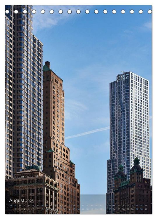 Produktbild: New York - the WOW-city (Tischkalender 2026 DIN A5 hoch), CALVENDO Monatskalender