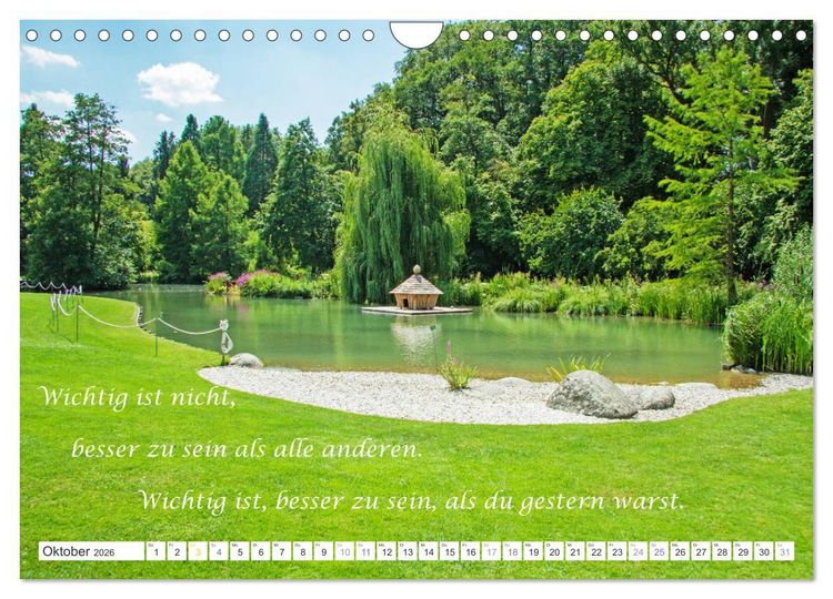 Produktbild: Stille. Japanische Gartenkunst und Weisheiten (Wandkalender 2026 DIN A4 quer), CALVENDO Monatskalender