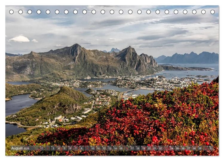 Produktbild: Norwegen - Mythos Landschaften (Tischkalender 2026 DIN A5 quer), CALVENDO Monatskalender