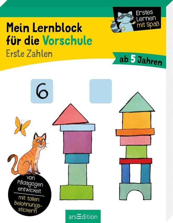 Produktbild: Mein Lernblock f&uuml;r die Vorschule &ndash; Erste Zahlen