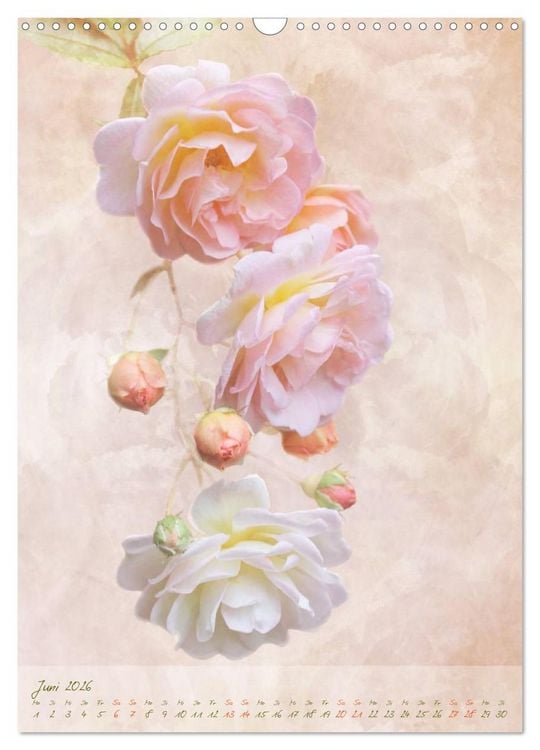 Produktbild: Vintage Flowers (Wandkalender 2026 DIN A3 hoch), CALVENDO Monatskalender