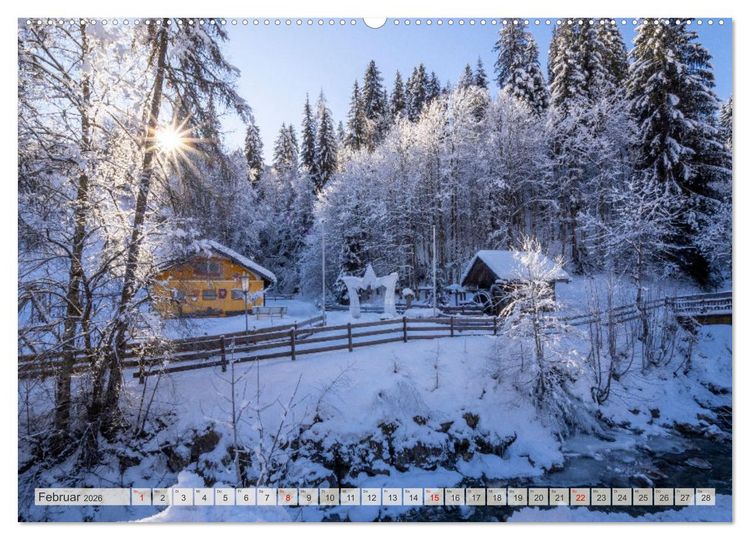 Produktbild: Es gr&uuml;&szlig;t M&uuml;hlbach am Hochk&ouml;nig (Wandkalender 2026 DIN A2 quer), CALVENDO Monatskalender