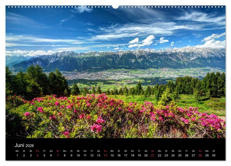 Produktbild: Innsbruck - Capital of the Alps (hochwertiger Premium Wandkalender 2026 DIN A2 quer), Kunstdruck in Hochglanz