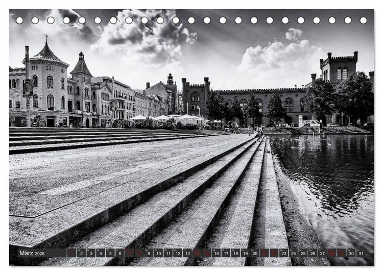 Produktbild: Ein Blick auf Schwerin (Tischkalender 2026 DIN A5 quer), CALVENDO Monatskalender