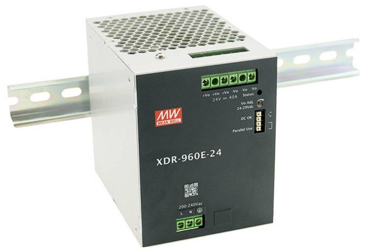 Produktbild: MEAN WELL MW XDR-960E-24 Hutschienen-Netzteil (DIN-Rail) 24V 40A 960W Inhalt 1St.