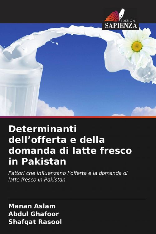 Produktbild: Determinanti dell'offerta e della domanda di latte fresco in Pakistan