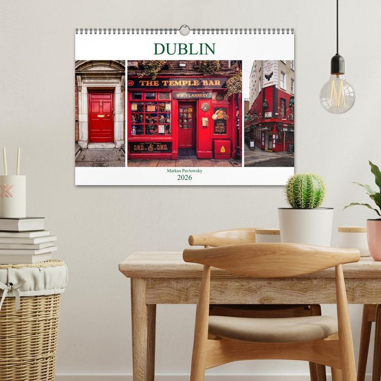 Produktbild: Dublin (Wandkalender 2026 DIN A3 quer), CALVENDO Monatskalender