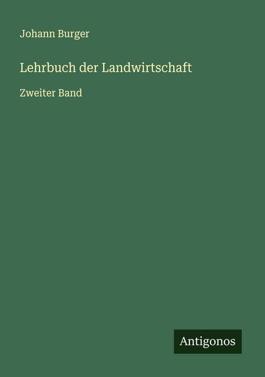 Produktbild: Lehrbuch der Landwirtschaft