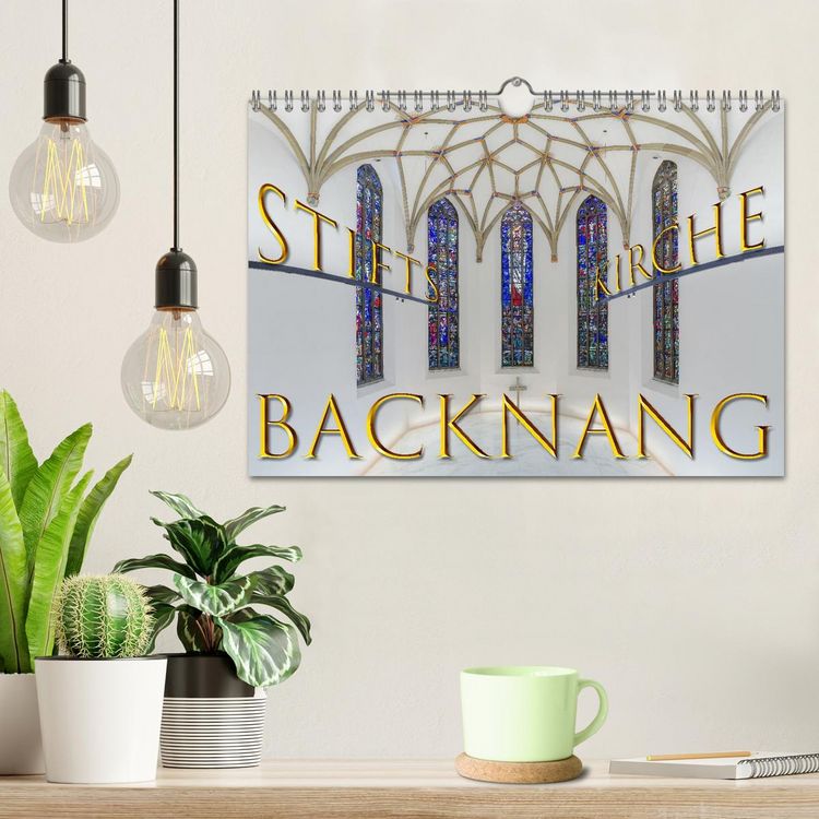 Produktbild: Backnang - Panoramablicke in die Stiftskirche (Wandkalender 2026 DIN A4 quer), CALVENDO Monatskalender