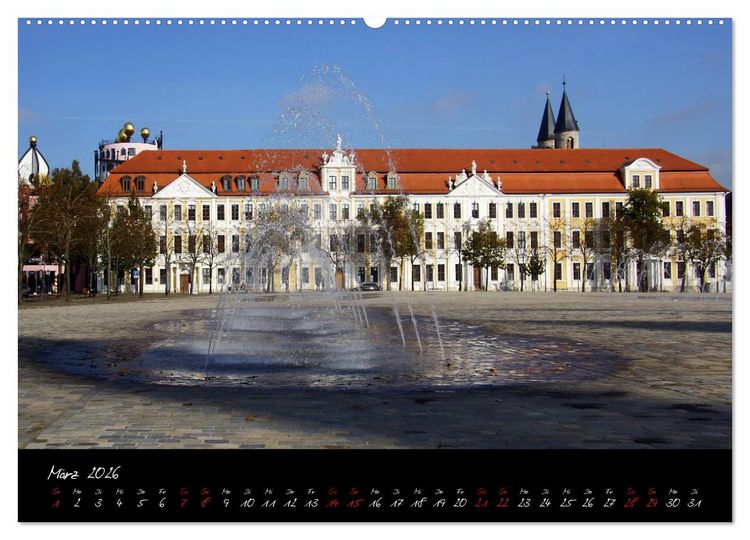 Produktbild: Landeshauptstadt Magdeburg (hochwertiger Premium Wandkalender 2026 DIN A2 quer), Kunstdruck in Hochglanz