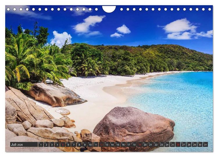 Produktbild: Seychellen &ndash; Traumstr&auml;nde im Paradies (Wandkalender 2026 DIN A4 quer), CALVENDO Monatskalender