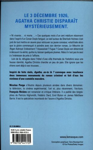 Produktbild: Agatha, es-tu l&agrave; ?